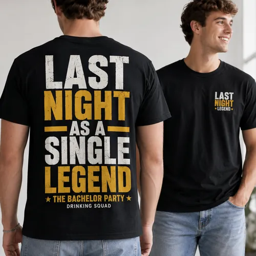 JGA Shirt schwarz mit Rückendruck