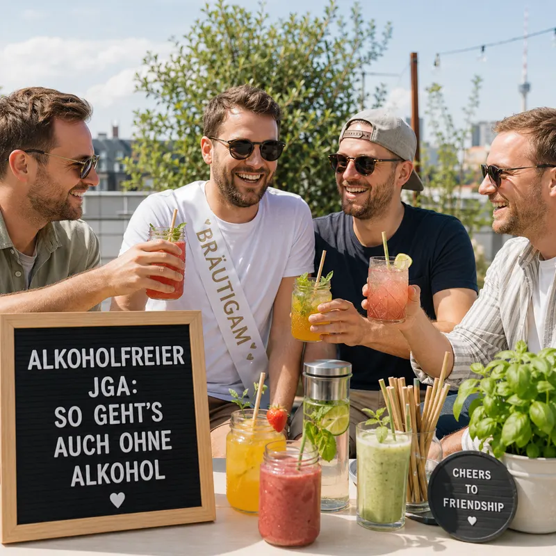 Alkoholfreier JGA: So geht's auch ohne Alkohol
